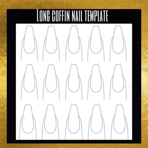 Coffin Nail Templates For Beginners